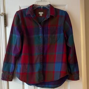 LL Bean Women's Petite Flannel
